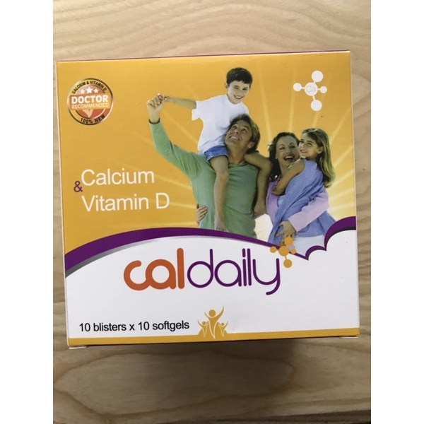 Cancium & Vitamin D daily 100 vien bổ sung canci chống còi xương