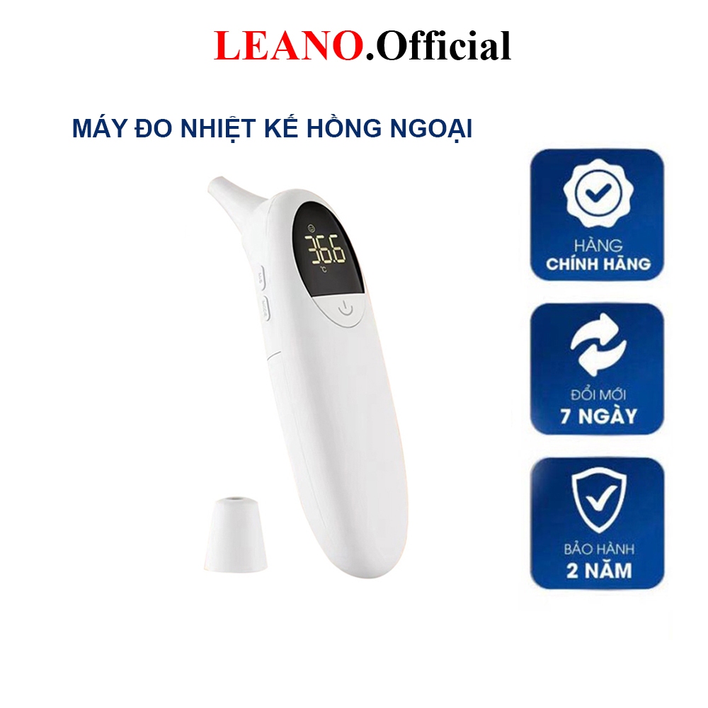 Máy đo nhiệt kế hồng ngoại LEANO, Máy đo nhiệt độ đo trán bảo hành 12 tháng