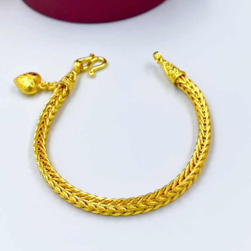 nirichstore gold bracelet, weight 1.2 baht, beautiful and realistic, gold plated, cloned gold, looks real 0329 ราคา 637 บาท*ส่งฟรี