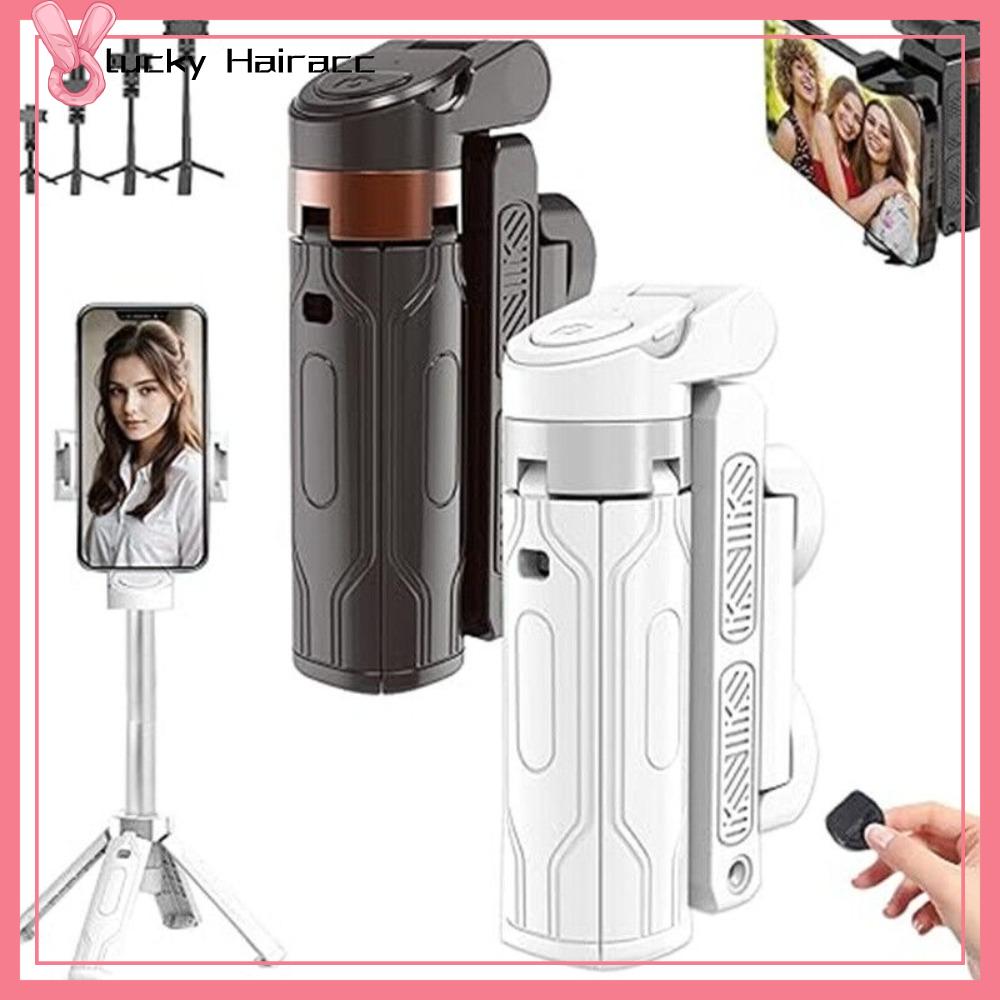 LUCKY HAIRACC Tay cầm có thể  dài Gậy selfie mini 3 trong 1 Có thể điều chỉnh Chân máy điện thoại Đa chức năng Với điều khiển từ xa có thể tháo rời Gậy selfie Bluetooth Vlog livestreaming Photography