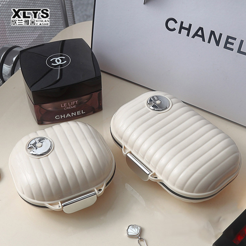 XINLANYASHE Hộp lưu trữ vỏ hộp trang sức xách tay mini mang dung tích lớn Hộp đựng thuốc hộp hộp chia thuốc hộp lưu trữ sáng tạo