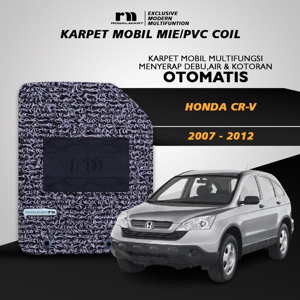 Royal Mart Karpet Mobil HONDA CRV 2007-2012 FULL SET/Carpet Mie Bihun Premium - Merek Royal Mart Harga 585,000 rupiah*Gratis Ongkir