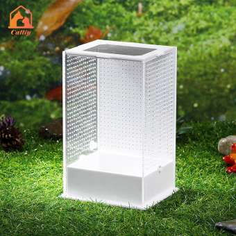 Cattiy chăn nuôi bò sát hộp thằn lằn môi trường sống lồng Acrylic thực tế cho bò sát ăn hộp Bọ Ngựa chăn nuôi hộp cho bò sát rắn tằm
