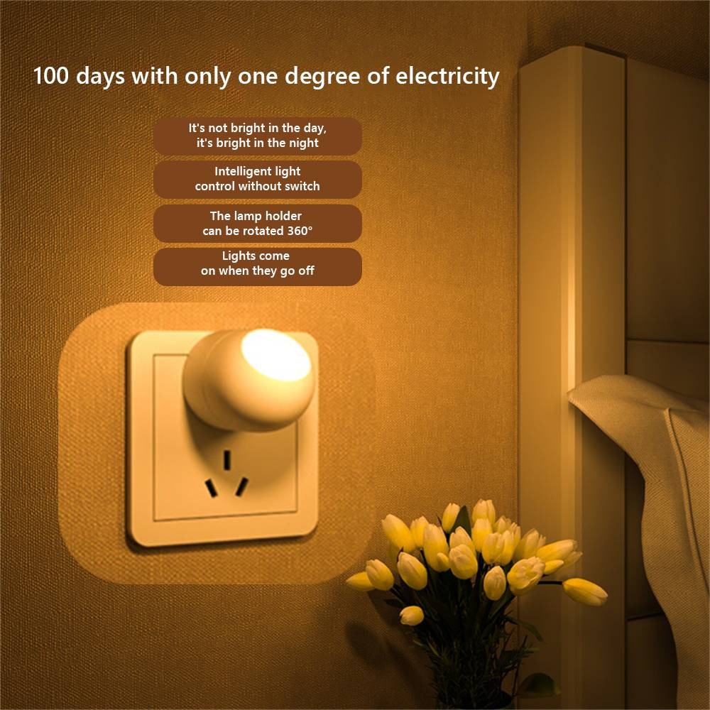 Romahome đèn ngủ thông minh Đèn Led cảm ứng đèn tường cắm và sử dụng đèn mini phòng ngủ cảm biến tự động đèn trẻ em thông minh tủ gắn tự động on off lampu 