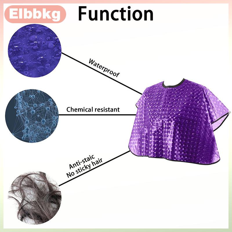 Elbbkg Tiệm hớt tóc làm tóc CAPE không thấm nước màu tóc kết thúc tốt đẹp cho màu tóc dầu gội nhuộm tóc khăn choàng vải cắt tóc Áo choàng cắt tóc