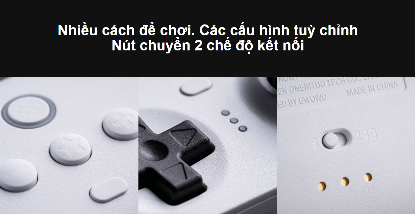 Tay cầm chơi game 8BitDo Ultimate Bluetooth Wireless Controller kèm Dock Sạc 5
