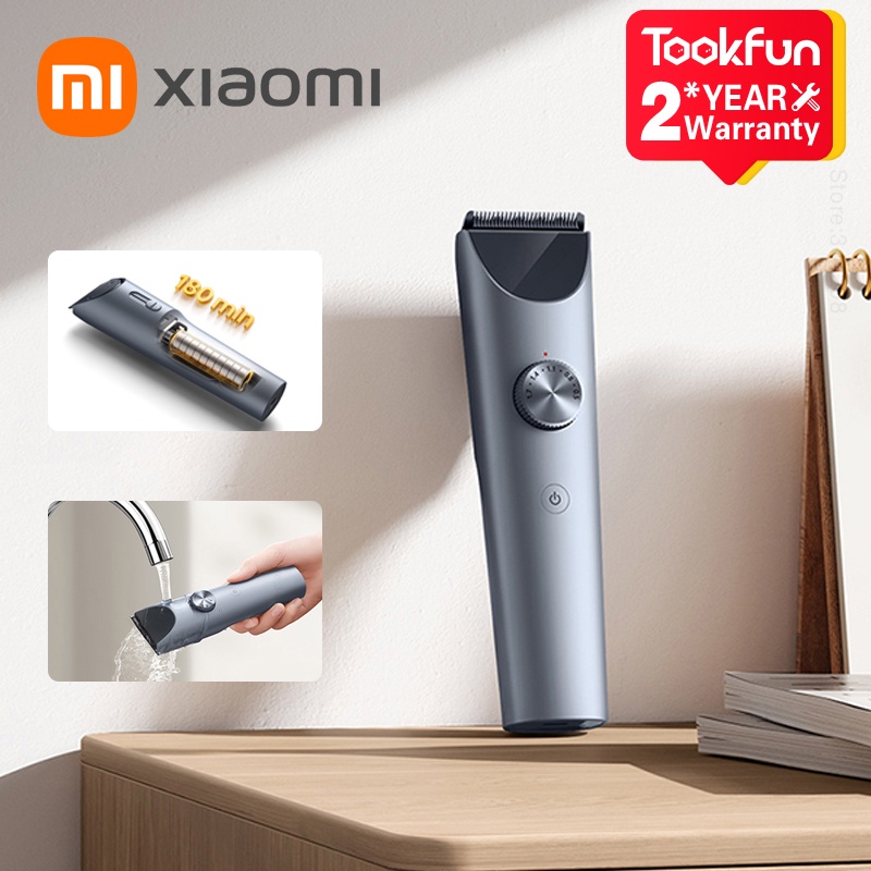 Xiaomi Mijia tông đơ cắt tóc 2 không dây cắt tóc thợ cắt tóc tông đơ cắt tóc cắt hợp kim Titan Lưỡi người đàn ông tóc mai Máy cạo râu điện