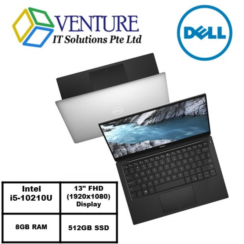 XPS 13 7390- Intel® Core™ i5-10210U/WIN 10 HOME/8GB RAM/512GB SSD/Intel® UHD Graphics/2Yrs Warranty
