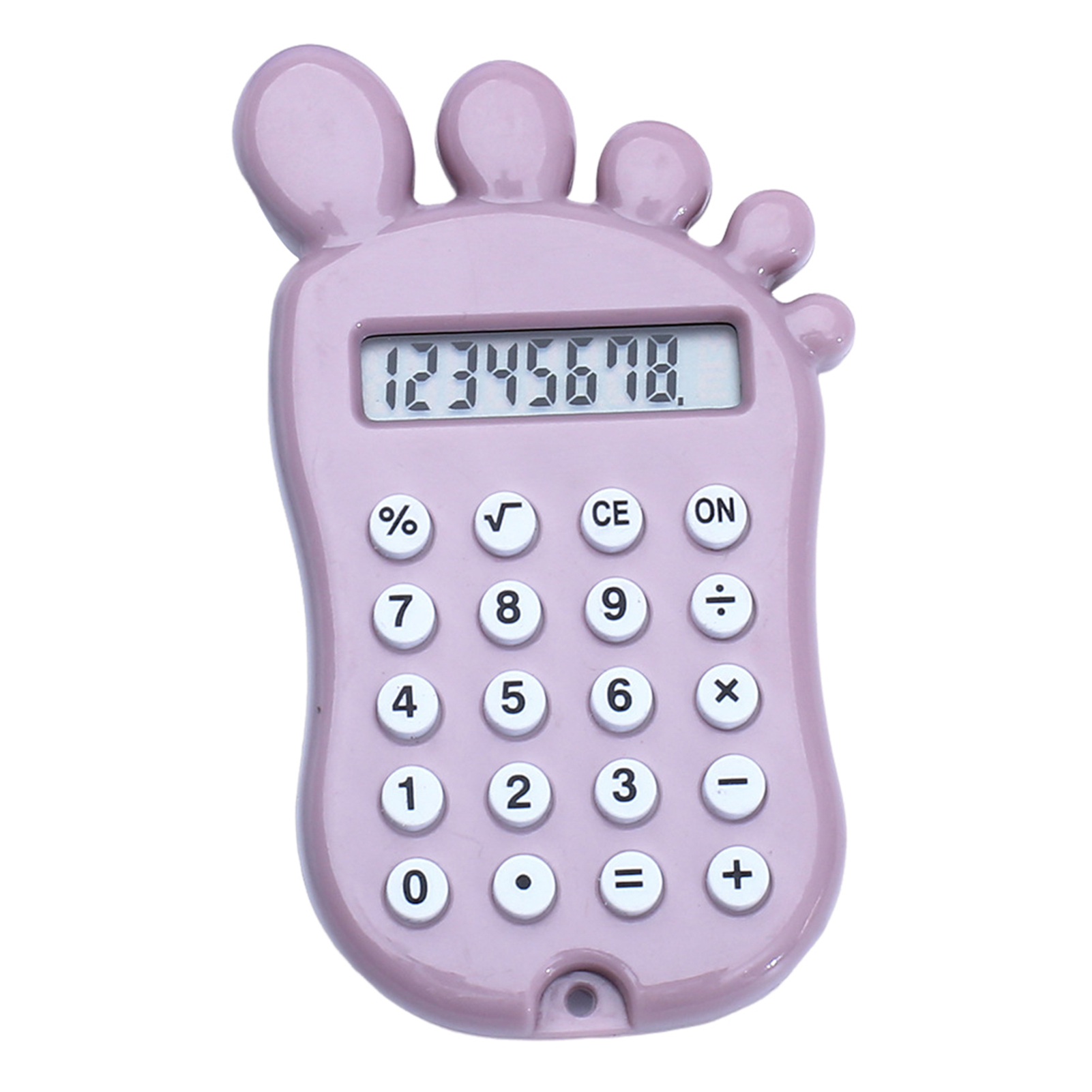 Calculator with High-quality Material Rounded Corner Calculator Cute Foot Shape 8-digit Lcd Screen Calculator with Comfortable Silicone Buttons – Multifunctional Portable Perfect for Home Office - 2