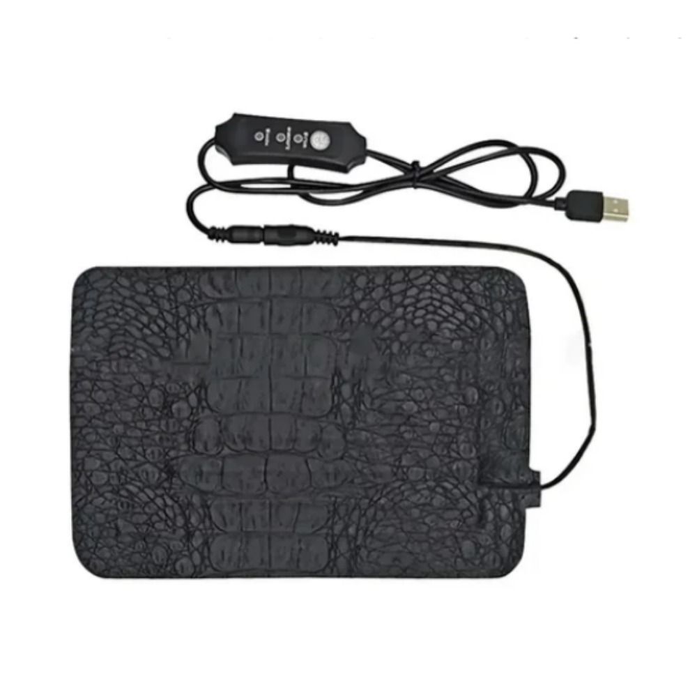 SYYX Có thể điều chỉnh Chăn điện bò sát USB Không thấm nước Chống mài mòn Thảm sưởi ấm cho thú cưng Dụng cụ nhiệt độ thú cưng PU Đệm sưởi Thằn Lằn Dành cho tắc kè/rùa/rắn - 3