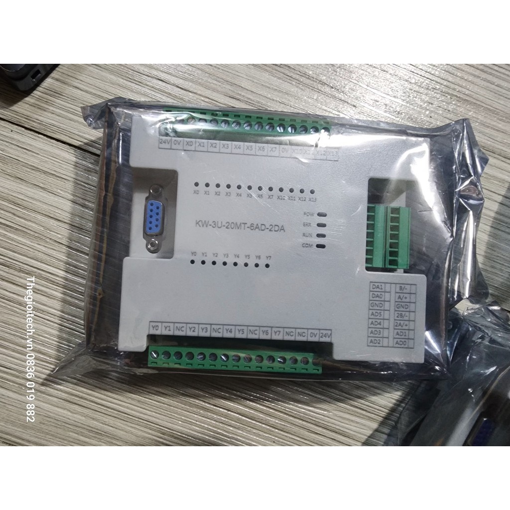 Bộ lập trình PLC LK3U FX3U 14 16 20 24 30 32MT 32MR 48 64 MT MR MRT AD2DA phát xung 4/8 TRỤC RTC Modbus RTU RS485 ADPRW. TGT - KW FX3U-20MT 407