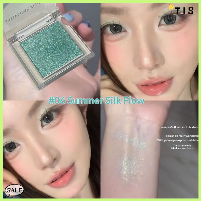 Follow Get New【TIS】 Mini đơn sắc Eyeshadow Palette Matte Pearlescent không thấm nước bóng đường viền bột sắc tố mắt cơ sở vẻ đẹp lễ hội trang điểm - 9