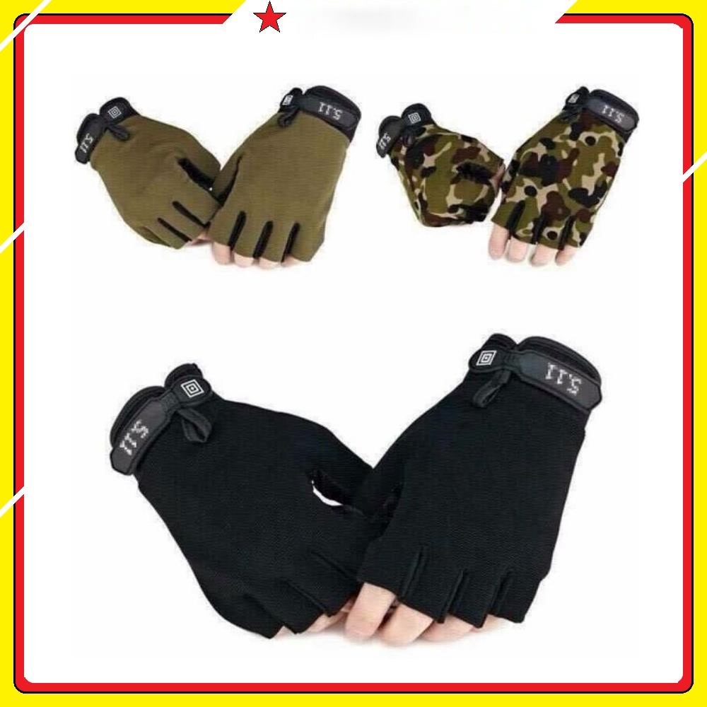 Găng tay 511 cụt ngón găng tay xe máy xe đạp