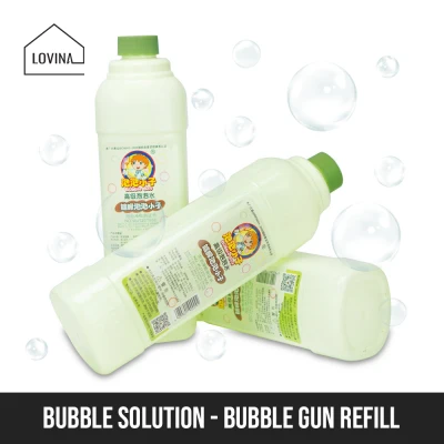 Bubble Solution Water Gun Toy Refill 1Liter 1000ml Bottle for Kids Machine Liquid Bottle