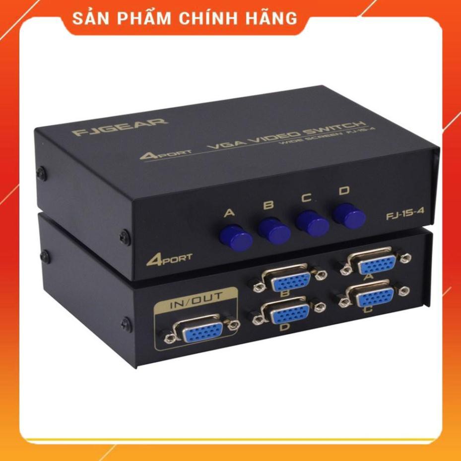 Bộ chia vga 4 cpu ra 1 màn hình fjgear fj-15-4 fjgear