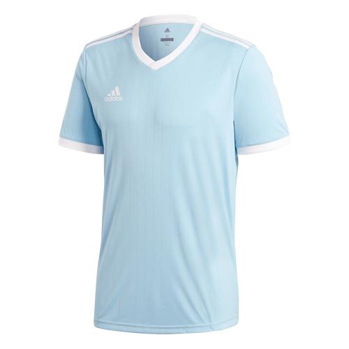 light blue adidas soccer jersey