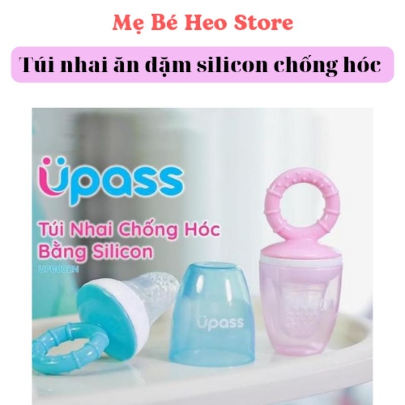 Túi Nhai Ăn Dặm Chống Hóc Chất Liệu Silicon Upass