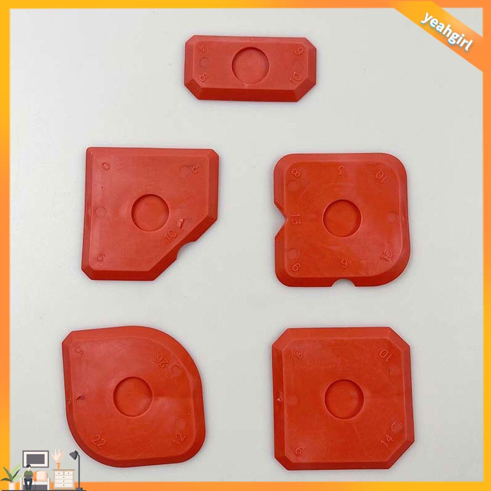 YEAHGIRL Silicone Dụng cụ bịt kín silicon Đỏ Dụng cụ cạo vữa Di động Công cụ chất bịt kín Nhà