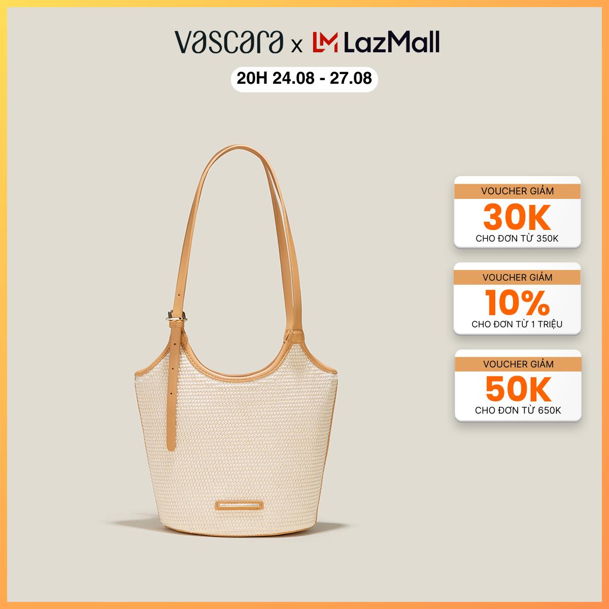 Vascara túi tote vintage phối cói - tot 0130