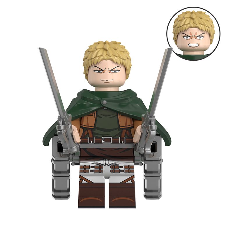 SY Compatible With Lego Attack On Titan Anime Alan Mikasa Soldiers Beast Armor Model Doll Assembly B