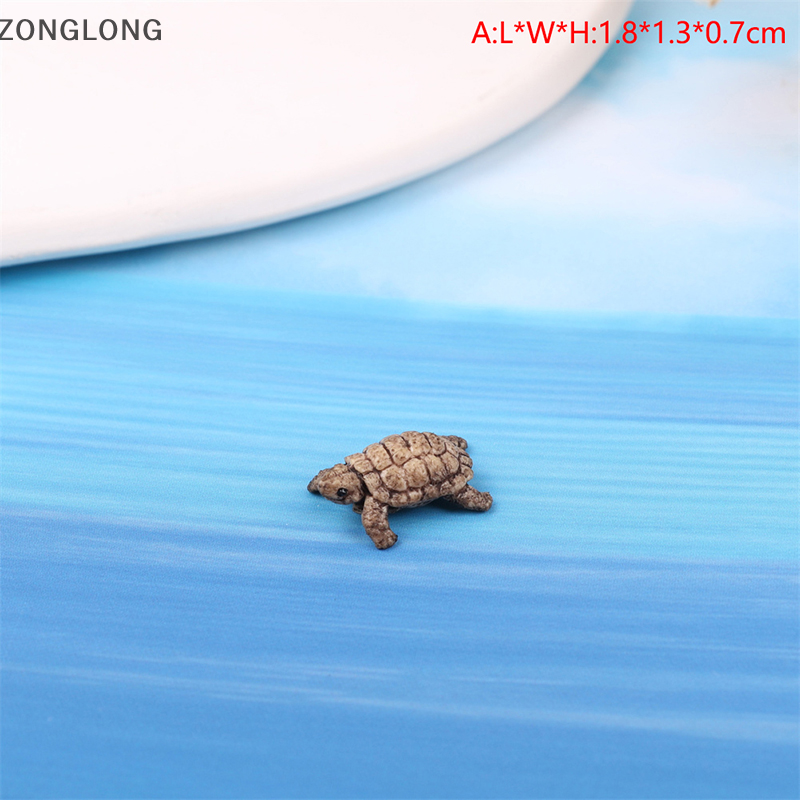ZONGLONG Mô hình rùa biển sinh vật biển thu nhỏ đồ chơi tượng rùa động vật