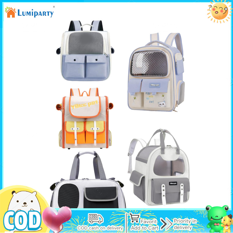 Pet Carrier Backpack, Portable Cat Backpack Carrier, Breathable Dog Carrier Bag With Adjustable Buckle Pocket For Outdoor Travel Camping ราคา 593 บาท*ส่งฟรี