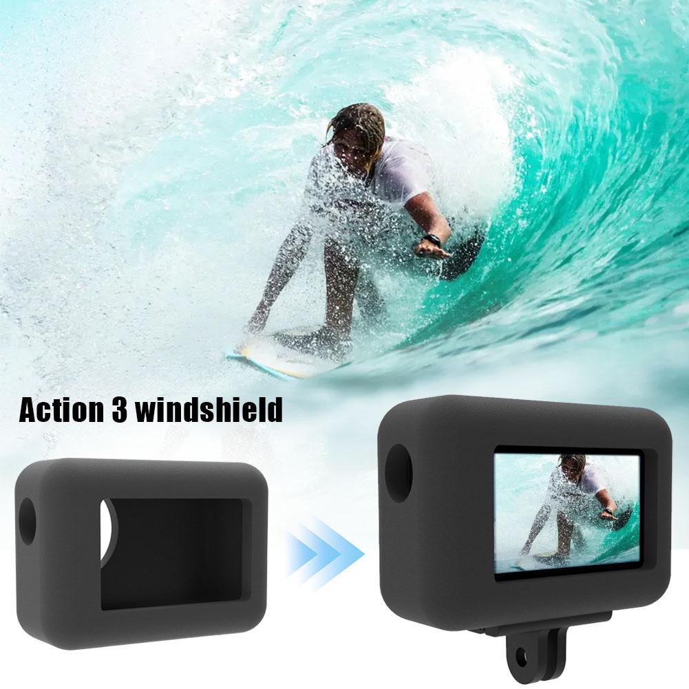 Camera Soft Noise Reduction Wind Muff Sponge Case Cover 3 For DJI Windshield OSMO Action F2C6