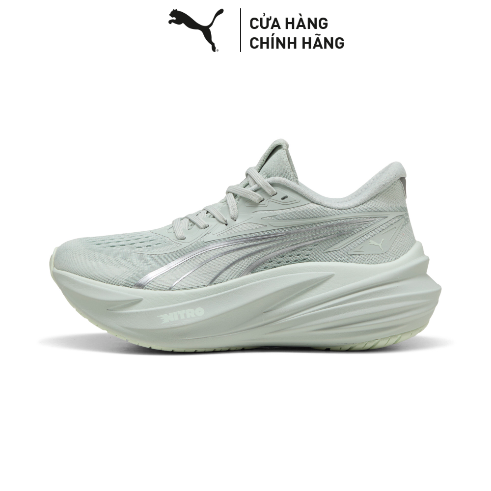Giày Chạy Bộ PUMA Nữ MagMax NITRO 2 Wns Créme De Mint-Sage Glow Màu Xanh Lá