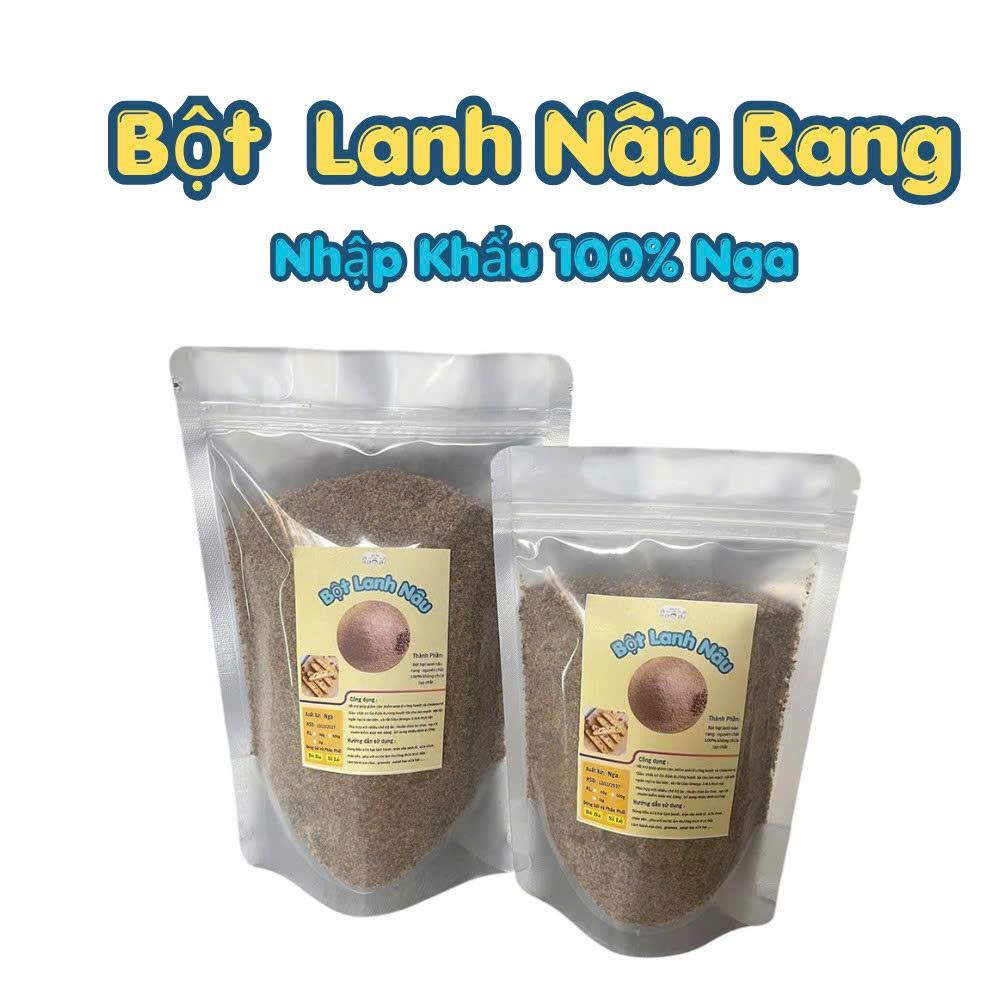 0,5kg Bột lanh nâu nhập khẩu Nga rang chín Giàu Omega-3 thực vật tự nhiên Nguồn chất xơ dồi dào