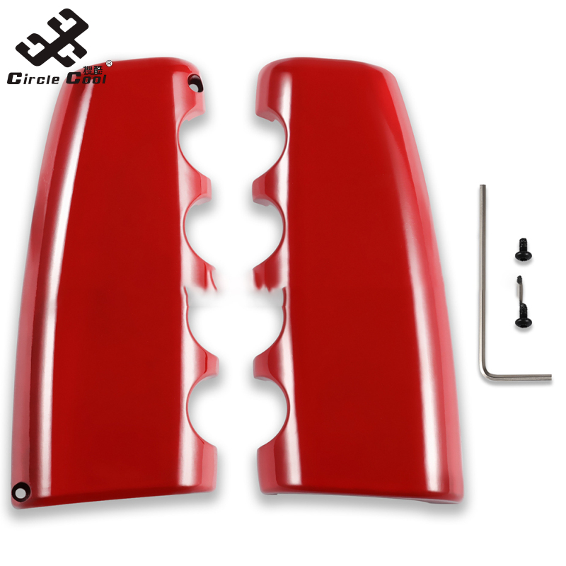 Vòng Tròn Mát Nhôm xe hợp kim Phanh Tay Trang Trí Bìa Đẹp Chống Xước cần phanh tay Grip Trim Nội Thất phụ kiện sửa đổi