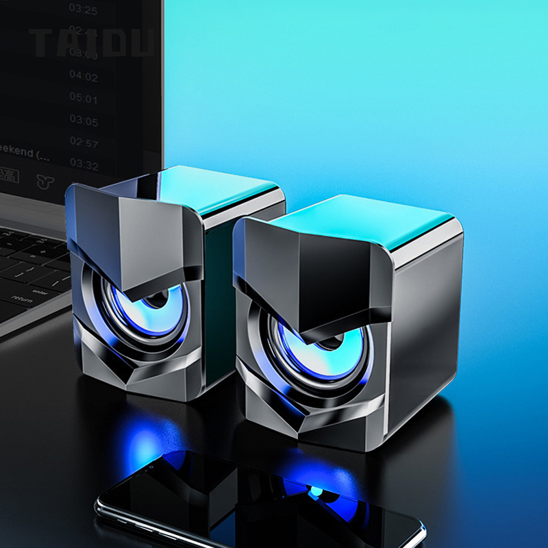 TAIDU TAIDU Home desktop computer high quality audio notebook usb mini speaker wired desktop subwoofer ราคา 198 บาท*ส่งฟรี