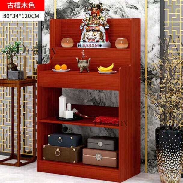 Buddha Table Buddha Altar Standing Cabinet Household Shrine Cabinet God Of Wealth Guan Gong Guanyin Earth God Indoor Worship Cabinet DESINY