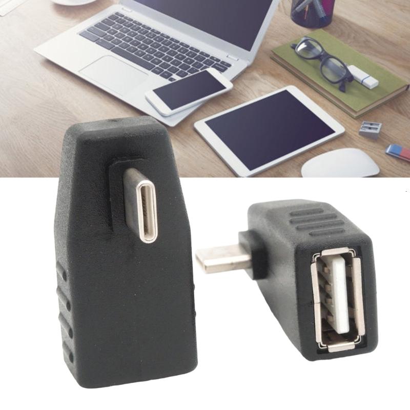Tiết kiệm không gian loại USB C OTG Adapter góc phải thiết kế xoay Adapter dễ dàng mang theo cho ổ đĩa ngoài bàn phím