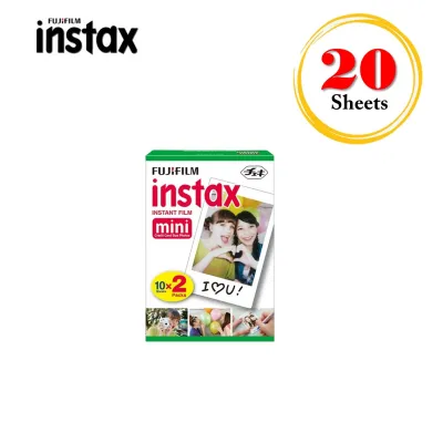 Fujifilm Instax Mini Plain Film 20 Sheets / Instax Film 1 Twin Box for Instax Camera mini 7s mini 8 9 mini 25 mini 50s mini 90 SP 1 2 Printer