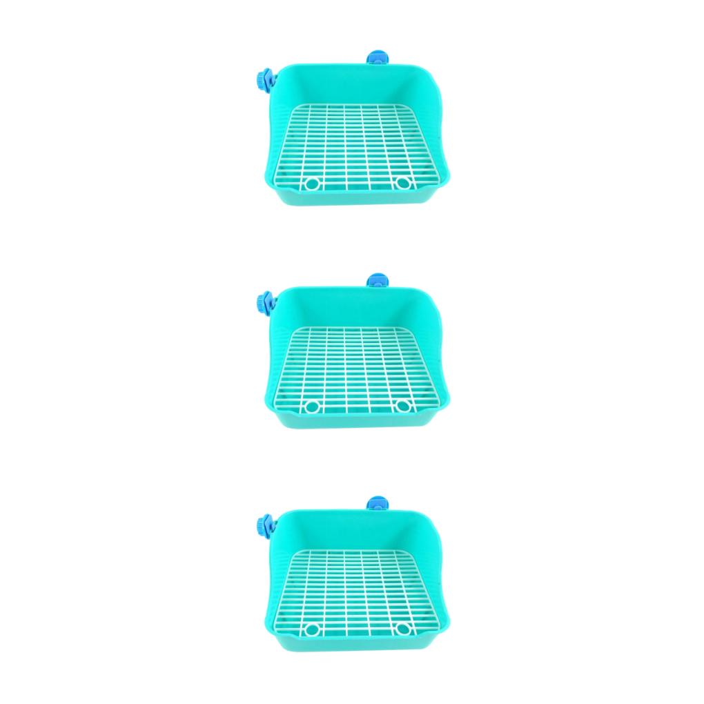 Thú cưng nhỏ Bô Huấn Luyện Viên Thỏ Nhà Vệ Sinh Hộp Khay Cho Guinea Pig Poop Khay Màu Hồng 1 PC