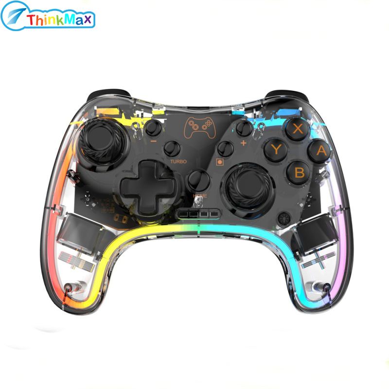 Wireless Transparent RGB Video Gamepads Game Controller Joystick STK-7039RG Compatible For Switch Pro ราคา 579 บาท*ส่งฟรี