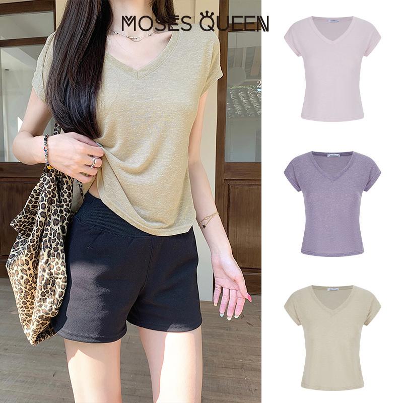 เสื้อผ้าแฟชั่นสตรี MosesQueen [Moses Queen Moses Queen Kaya Korea Yang Lembut Rinkus Dan Selasa Serbakuuna Baju Berlongsang Pendek Eblakai Varna # 63719,Moses Queen โมเสส ควีน กายา เกาหลี หยาง เลมบุต ริงกัส แดน เซเลซา เซอร์บากุนา บาจู ... ราคา 99 บาท*ส่งฟรี