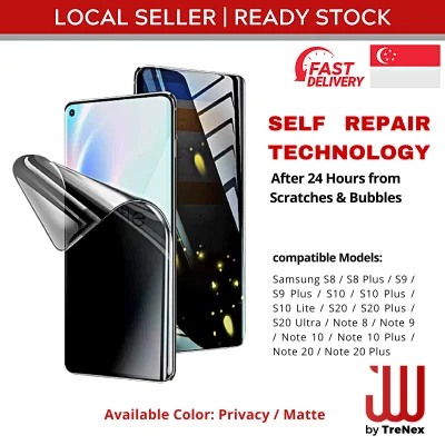 [Premium Privacy/ Matte] Samsung Anti-scratch Hydrogel TPU Film Screen Protector S21 S20 Note 20 S9 S10 Note 8 9 10 10