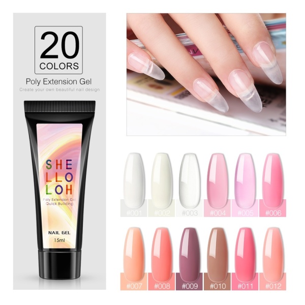[Hàng mới về] Gel nối móng/đắp móng/sơn móng nghệ thuật 9Nail 15ml màu sắc thời trang giá rẻ