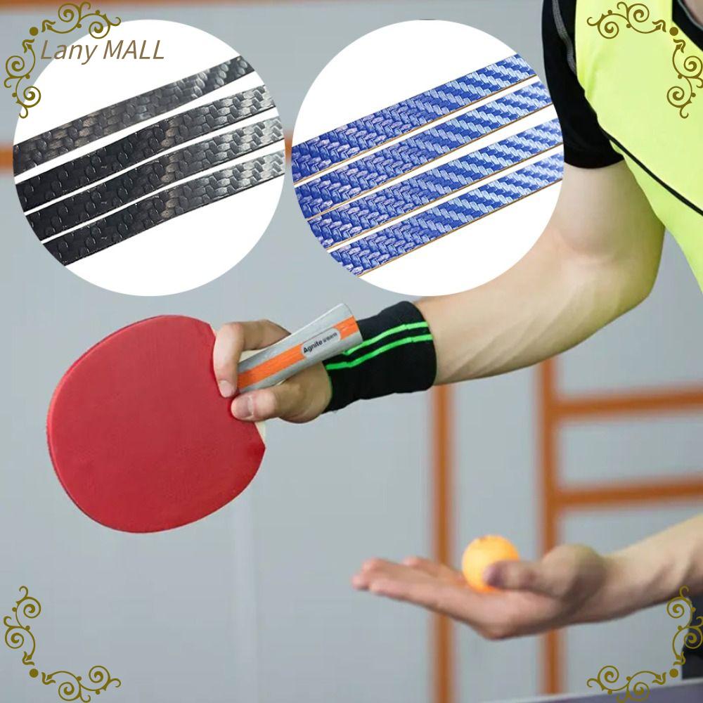 LANY MALL Dày Băng cạnh vợt bóng bàn Tự dính Siêu cứng Băng dính bên bảo vệ vợt bóng bàn Phụ kiện chuyên nghiệp Sợi Carbon Vợt bóng bàn  bảo vệ cạnh vợt