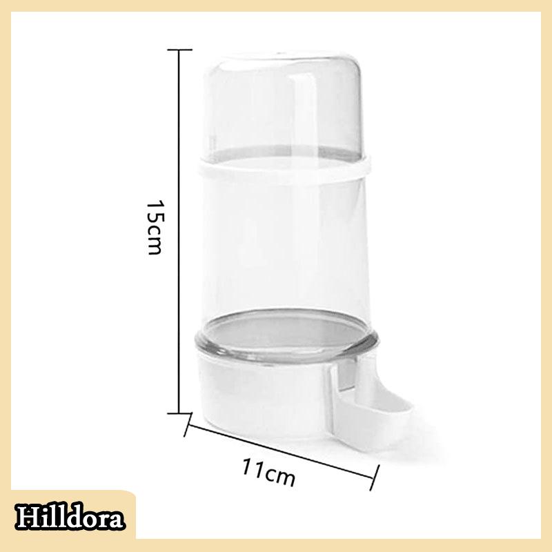 [Hilldora] Automatic Bird Water Drinker Feeder Waterer Food Cup External Bird Food Box Bird Supplies And Bird Cage Accessories 200 Ml - 1