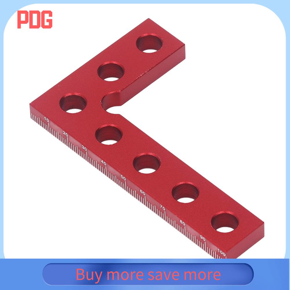 PDG 100x60mm Công cụ tìm trung tâm 90 độ Hợp nhôm Quảng trường Máy móc Mini Độ chính xác Màu đỏ Dụng cụ vuông nhỏ Dành cho nghề mộc và thợ mộc