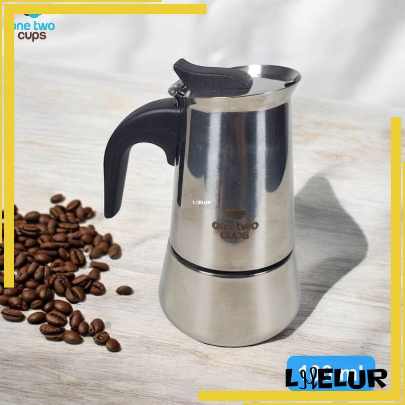 LHELUR Moka Pot Espresso Coffee Maker Stovetop - Z21 One Two Cups