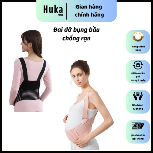 Đai nâng đỡ bụng bầu giảm đau lưng rạn bụng, đai nâng bụng cho bà bầu co giãn tốt, nâng đỡ và cố định vùng bụng trước.