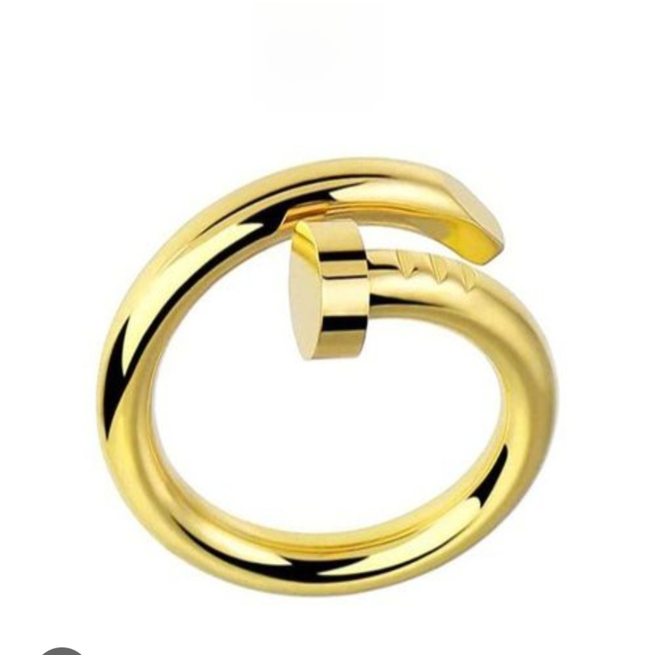 Premium Golden color Nail Style Ring – Size 16 to 19 | Elegant & Trendy Women’s Jewellery