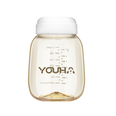 Youha ขวดยูฮา คอกว้าง ขวดเก็บน้ำนม ขวดปั๊มนมยูฮา 210 ml.