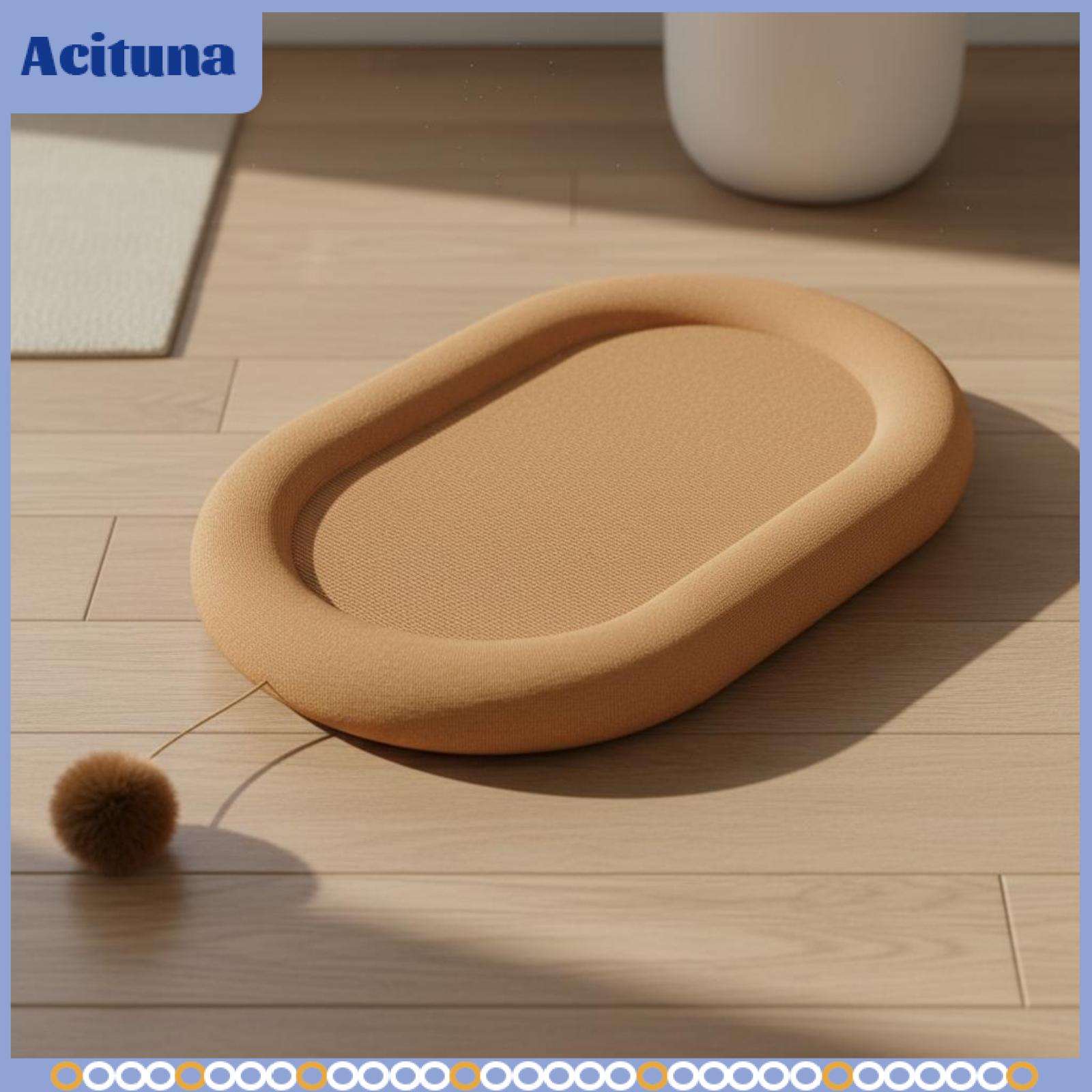 Textured Jute Oval Cat Scratch Board Cat Claw Fairy Cardboard Cat Scratcher Big Cat Scratching Mat for Home Use ราคา 5,553 บาท*ส่งฟรี