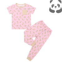 Bamberry Baby Short Sleeves Pajama Set Woodland Friends Collection- Bamboo Fabric
