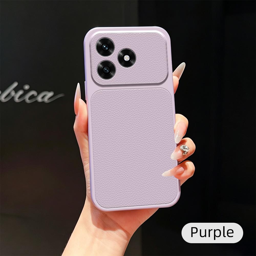 Luxury Lychee Leather Shockproof Phone Case For Honor X5C Honor X5C Plus Instantly Turn Full Bumper Matte Cover - Image 4