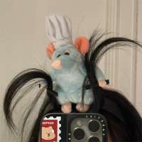 YOHOOLYO【จัดส่ง 2-3 วัน】Ratatouille Hairband Kawaii Cartoon Cute Plush Doll Headband Wide-Brimmed Hairpin Photo Headdress Creativity Girl Gift